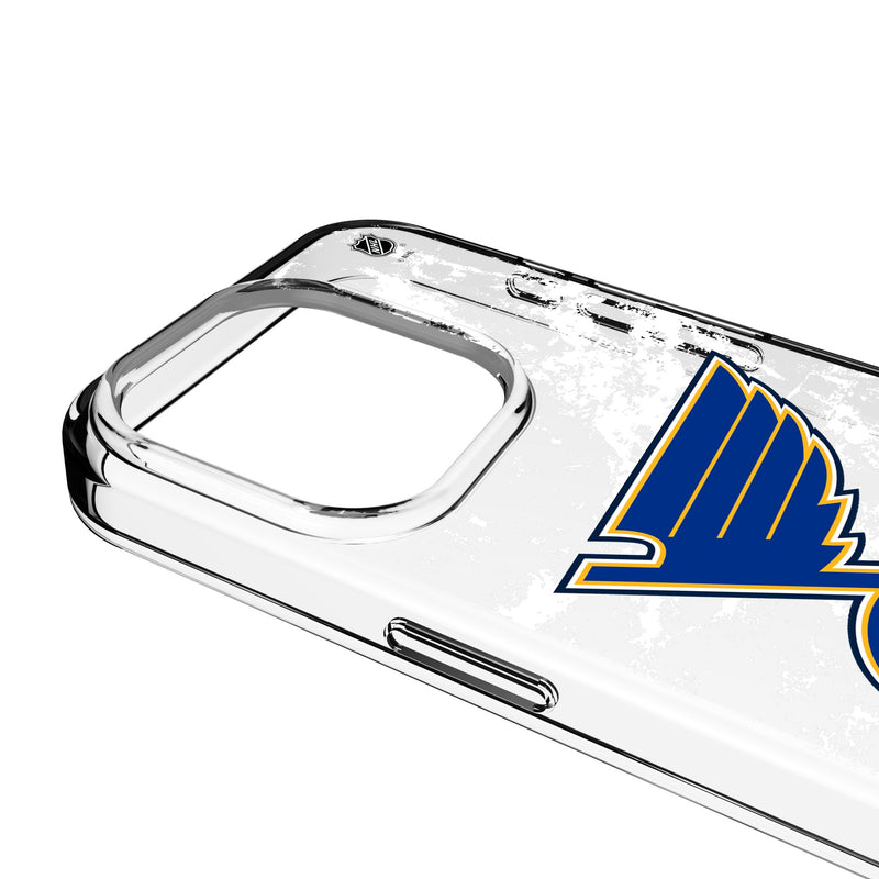 St. Louis Blues Ice Stripe iPhone Clear Phone Case for Apple iPhone Detail.Jpg