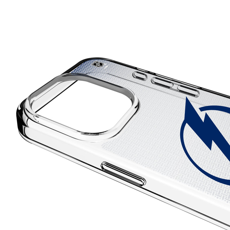 Tampa Bay Lightning Linen iPhone Clear Phone Case for Apple iPhone Detail.Jpg