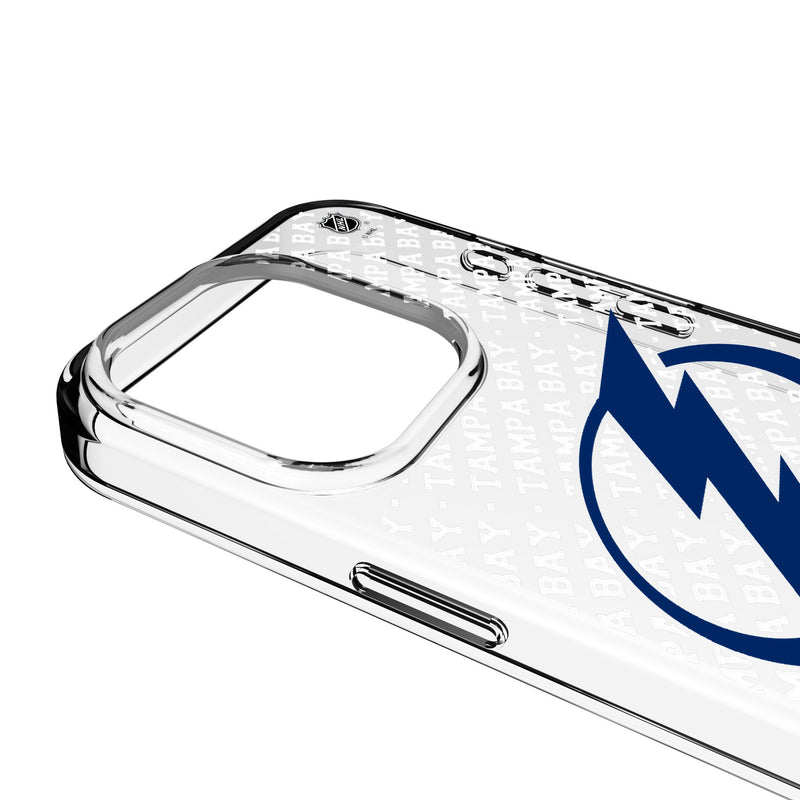 Tampa Bay Lightning Personalized EndZone Plus iPhone Clear Phone Case for Apple iPhone Detail.Jpg