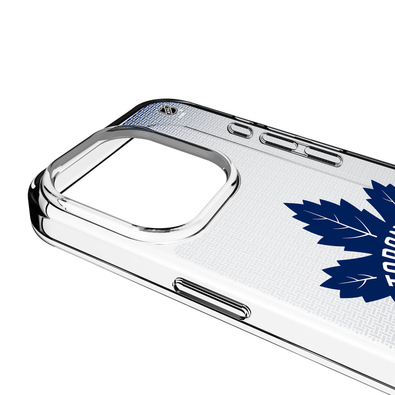 Toronto Maple Leafs Linen iPhone Clear Phone Case for Apple iPhone Detail.Jpg