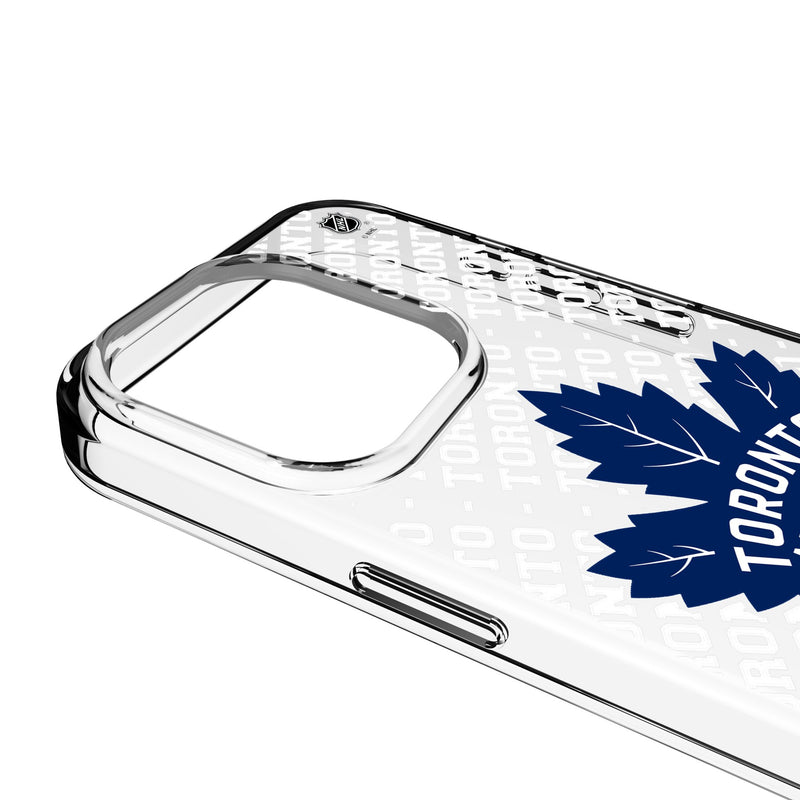 Toronto Maple Leafs Personalized EndZone Plus iPhone Clear Phone Case for Apple iPhone Detail.Jpg