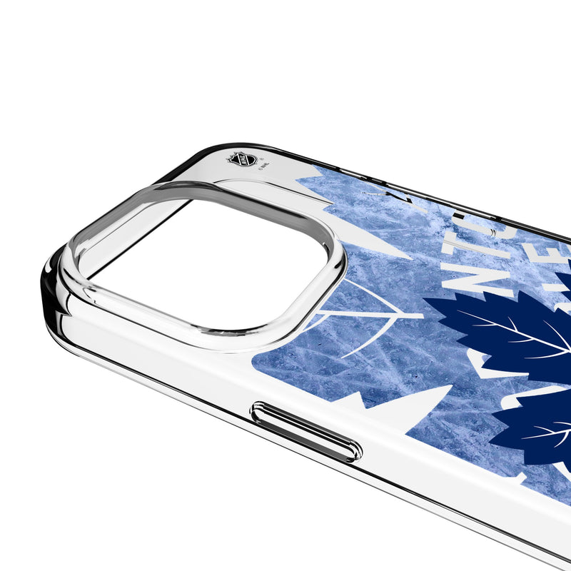 Toronto Maple Leafs Ice Tilt iPhone Clear Phone Case for Apple iPhone Detail.Jpg