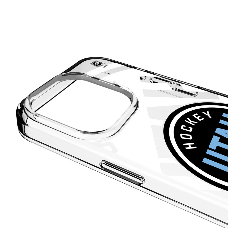 Utah Hockey Club Personalized Tilt iPhone Clear Phone Case for Apple iPhone Detail.Jpg