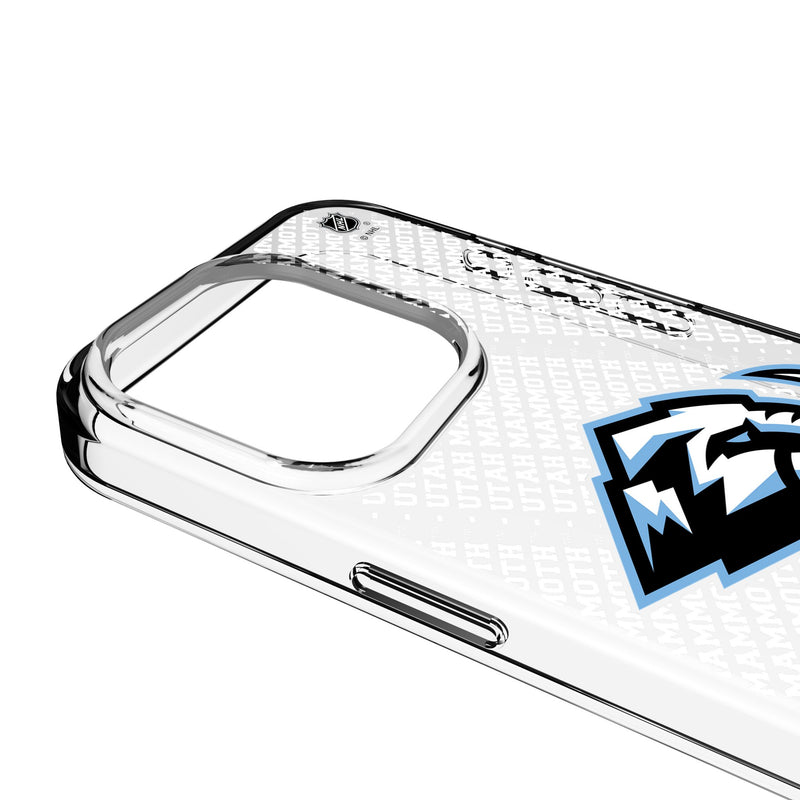 Utah Mammoth Personalized EndZone Plus iPhone Clear Phone Case for Apple iPhone Detail.Jpg