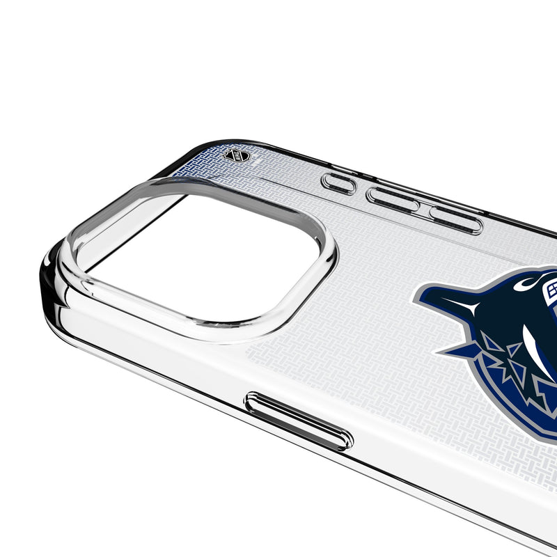 Vancouver Canucks Linen iPhone Clear Phone Case for Apple iPhone Detail.Jpg