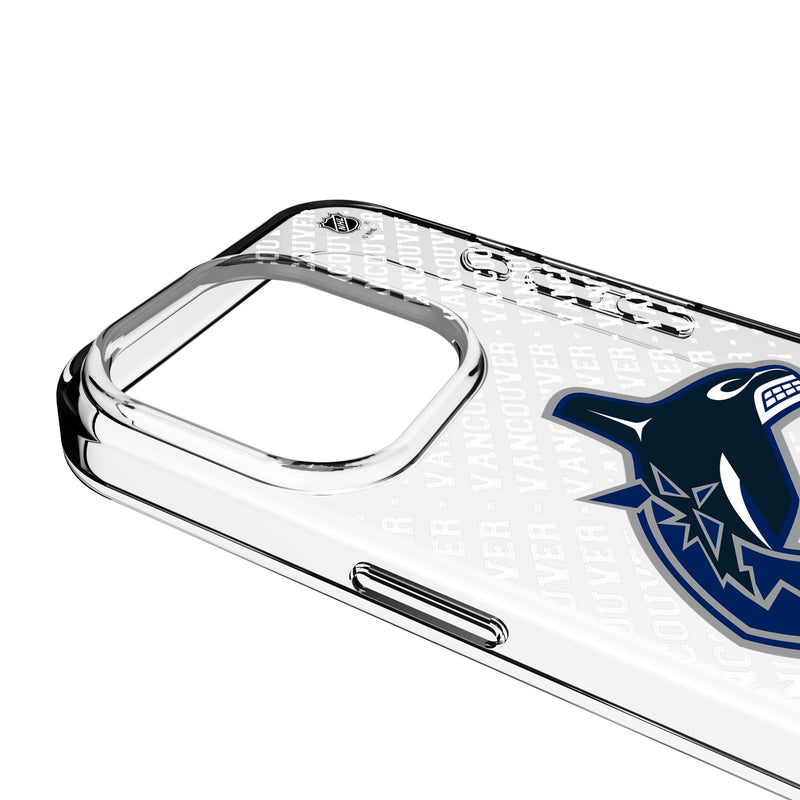 Vancouver Canucks Personalized EndZone Plus iPhone Clear Phone Case for Apple iPhone Detail.Jpg