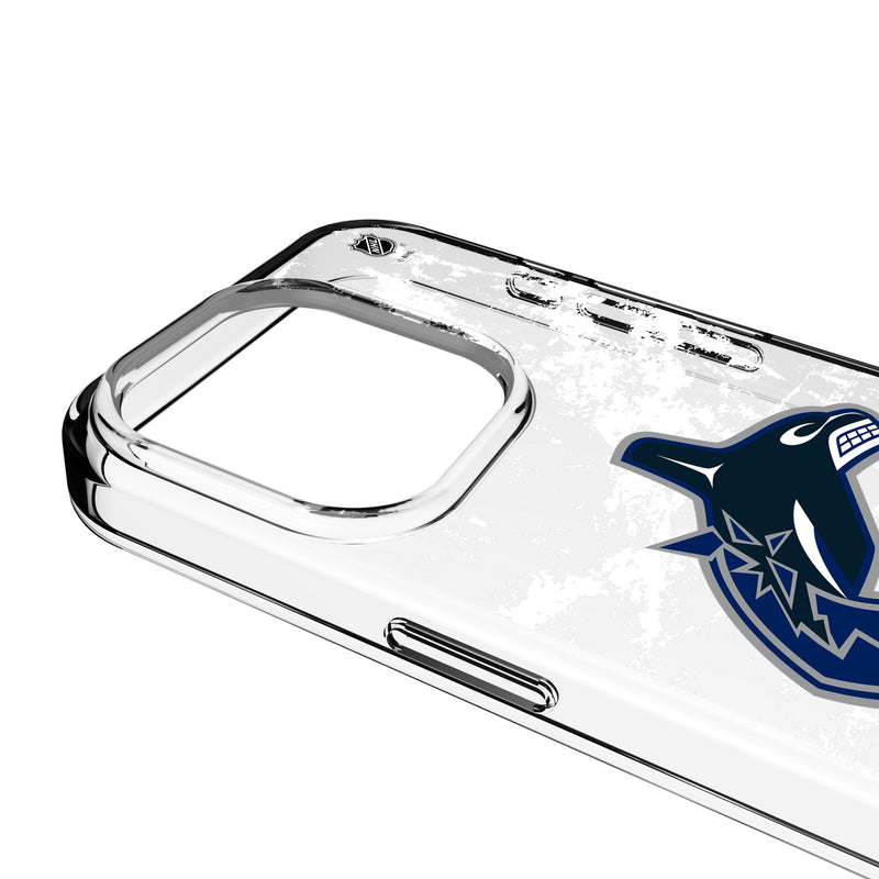 Vancouver Canucks Ice Stripe iPhone Clear Phone Case for Apple iPhone Detail.Jpg