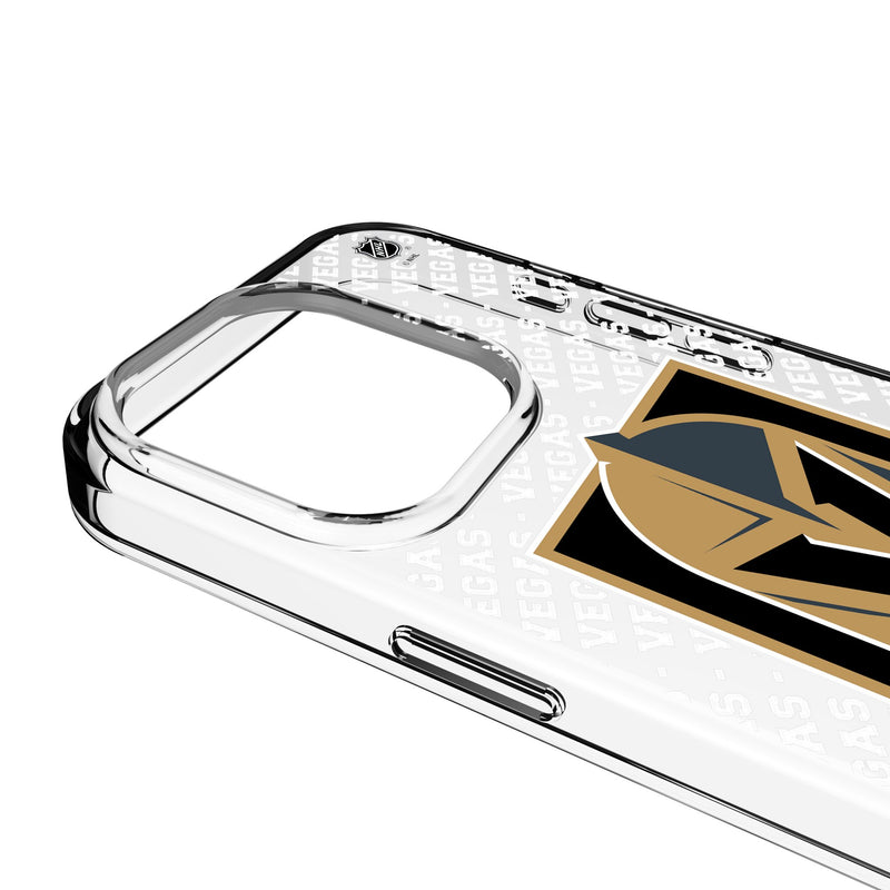 Vegas Golden Knights Personalized EndZone Plus iPhone Clear Phone Case for Apple iPhone Detail.Jpg