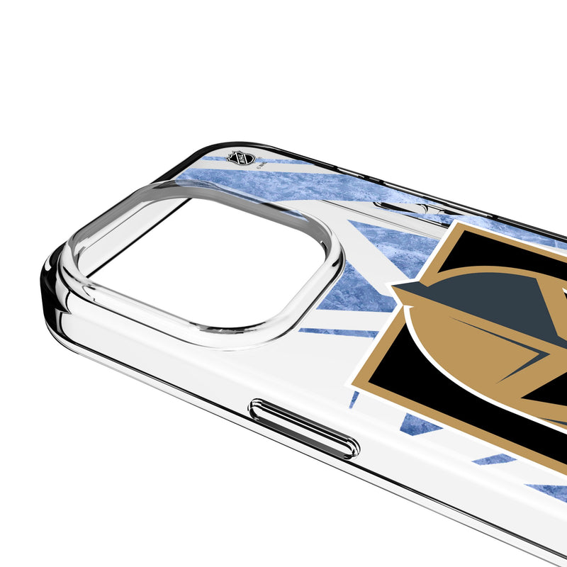 Vegas Golden Knights Ice Tilt iPhone Clear Phone Case for Apple iPhone Detail.Jpg