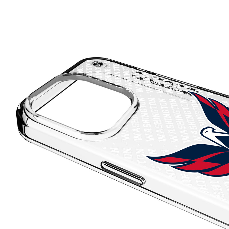 Washington Capitals Personalized EndZone Plus iPhone Clear Phone Case for Apple iPhone Detail.Jpg