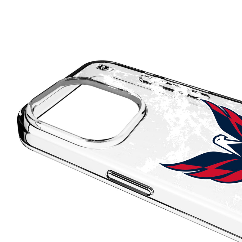 Washington Capitals Ice Stripe iPhone Clear Phone Case for Apple iPhone Detail.Jpg