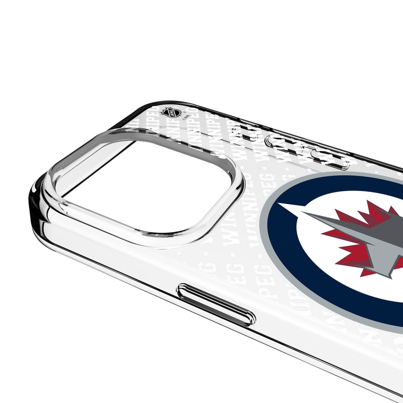 Winnipeg Jets Personalized EndZone Plus iPhone Clear Phone Case for Apple iPhone Detail.Jpg