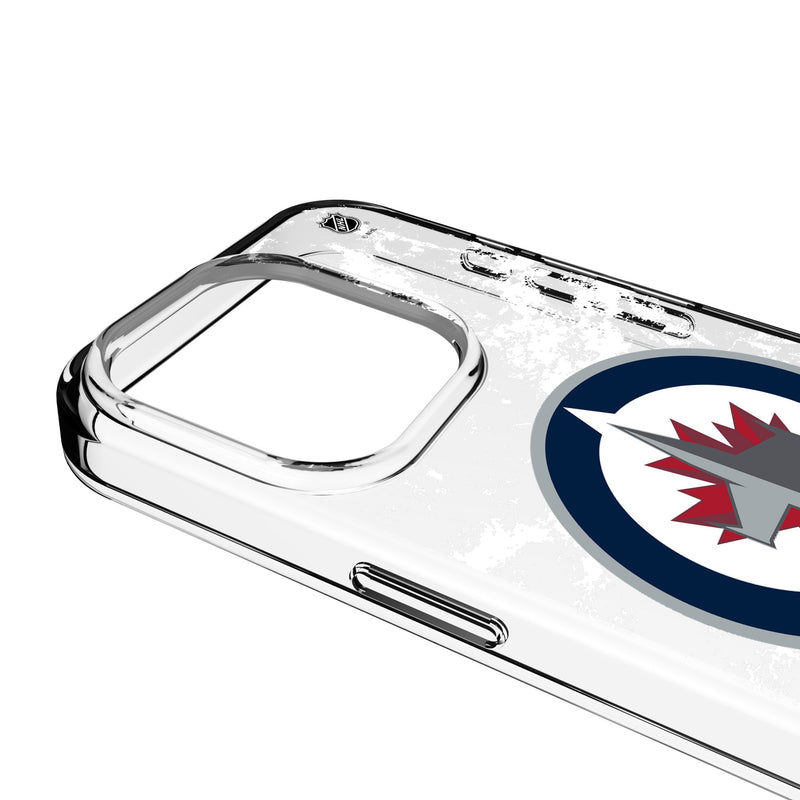 Winnipeg Jets Ice Stripe iPhone Clear Phone Case for Apple iPhone Detail.Jpg