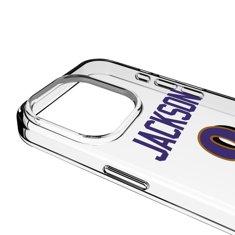 Lamar Jackson Baltimore Ravens 8 Game Tactic iPhone Clear Phone Case for Apple iPhone Detail.Jpg