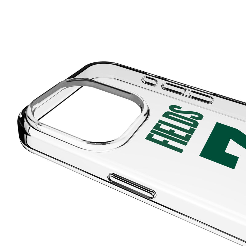 Justin Fields New York Jets 7 Game Tactic iPhone Clear Phone Case for Apple iPhone Detail.Jpg