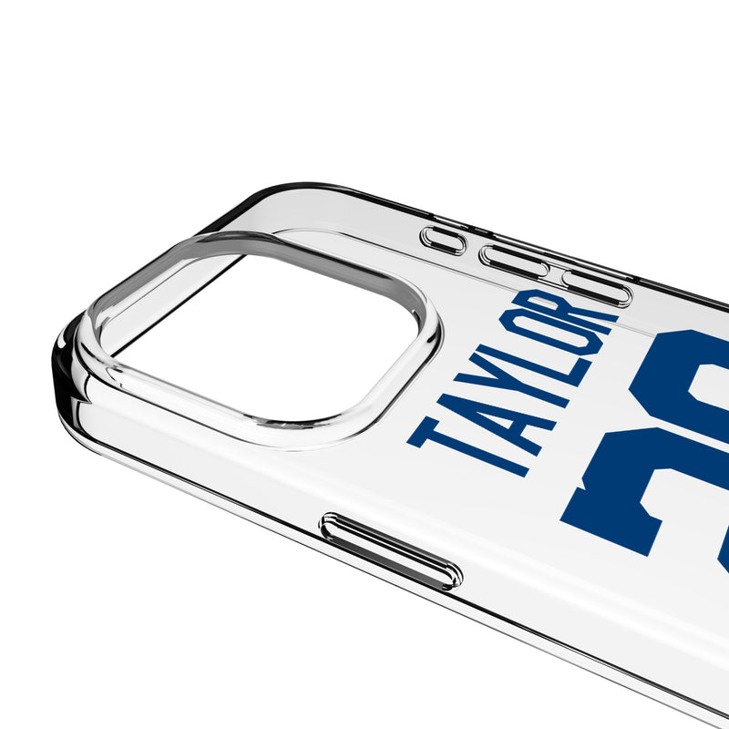 Jonathan Taylor Indianapolis Colts 28 Game Tactic iPhone Clear Phone Case for Apple iPhone Detail.Jpg
