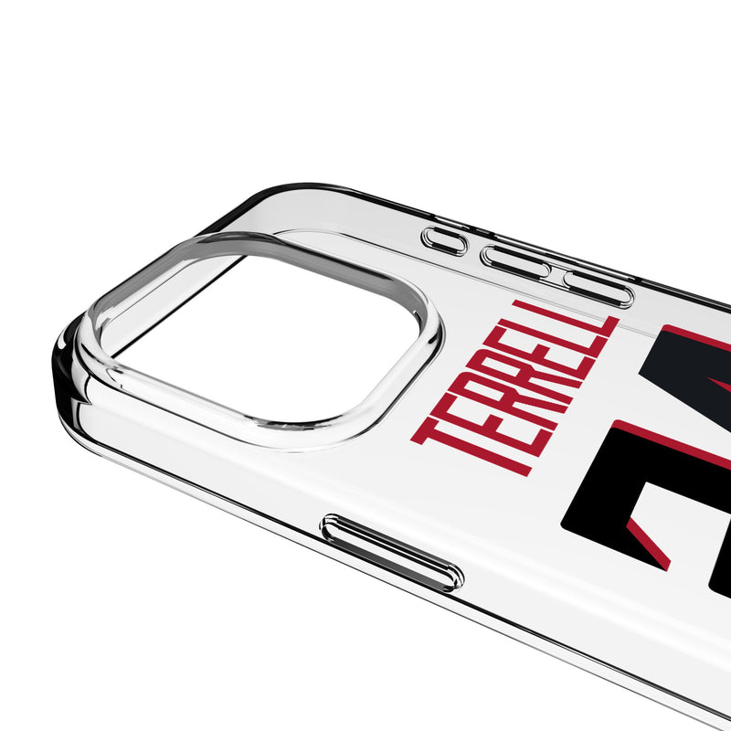 A.J. Terrell Atlanta Falcons 24 Game Tactic iPhone Clear Phone Case for Apple iPhone Detail.Jpg