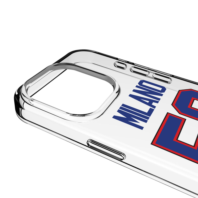 Matt Milano Buffalo Bills 58 Game Tactic iPhone Clear Phone Case for Apple iPhone Detail.Jpg