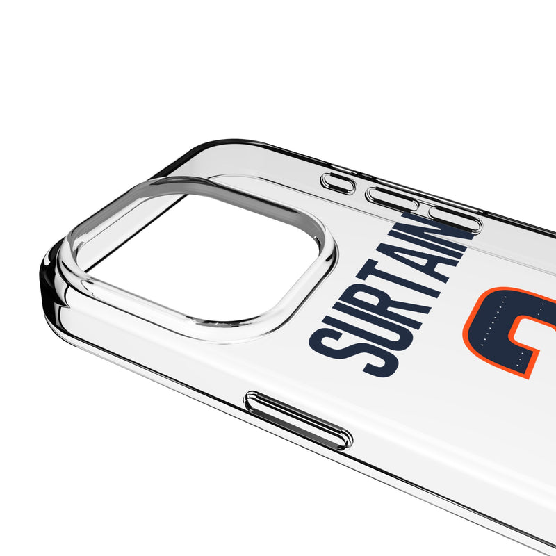Pat Surtain II Denver Broncos 2 Game Tactic iPhone Clear Phone Case for Apple iPhone Detail.Jpg
