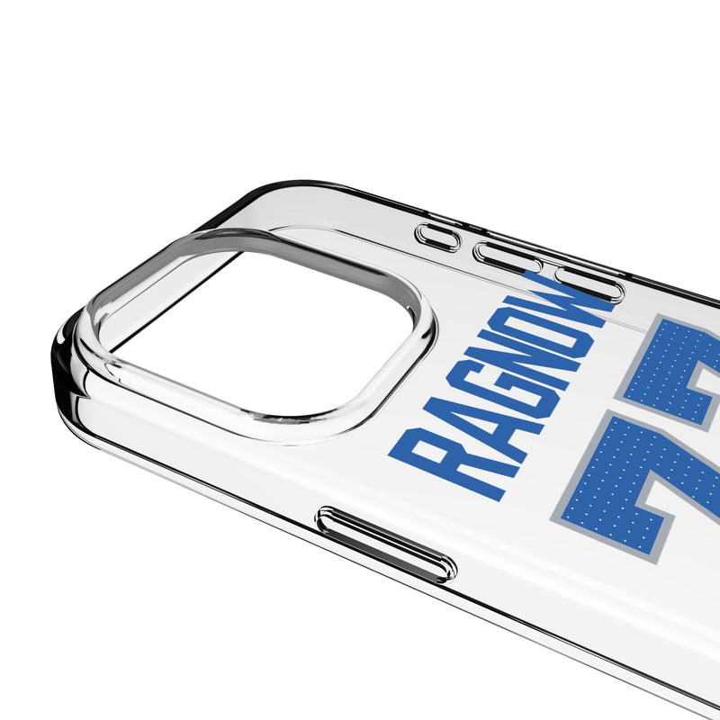 Frank Ragnow Detroit Lions 77 Game Tactic iPhone Clear Phone Case for Apple iPhone Detail.Jpg