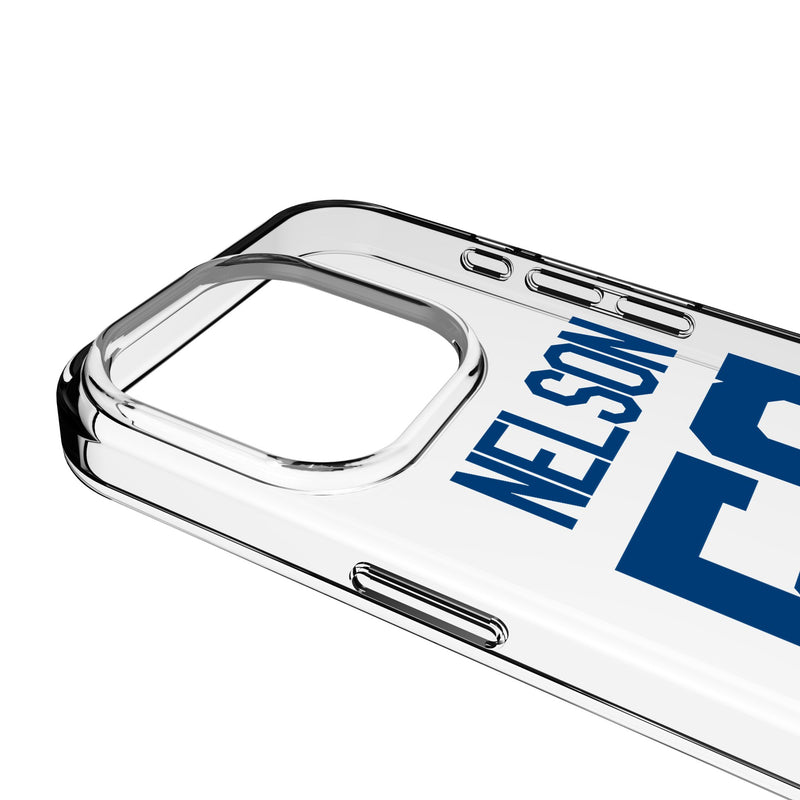 Quenton Nelson Indianapolis Colts 56 Game Tactic iPhone Clear Phone Case for Apple iPhone Detail.Jpg
