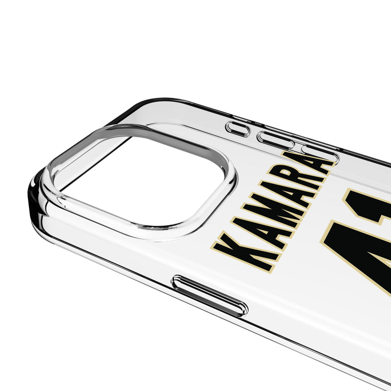 Alvin Kamara New Orleans Saints 41 Game Tactic iPhone Clear Phone Case for Apple iPhone Detail.Jpg