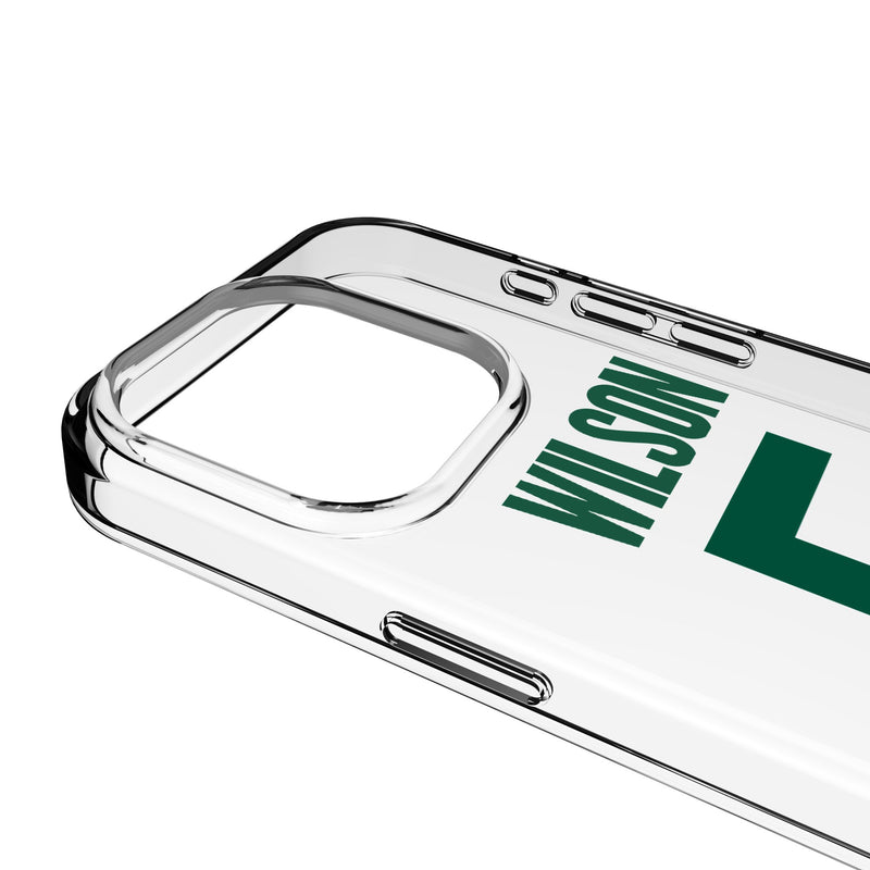 Garrett Wilson New York Jets 5 Game Tactic iPhone Clear Phone Case for Apple iPhone Detail.Jpg