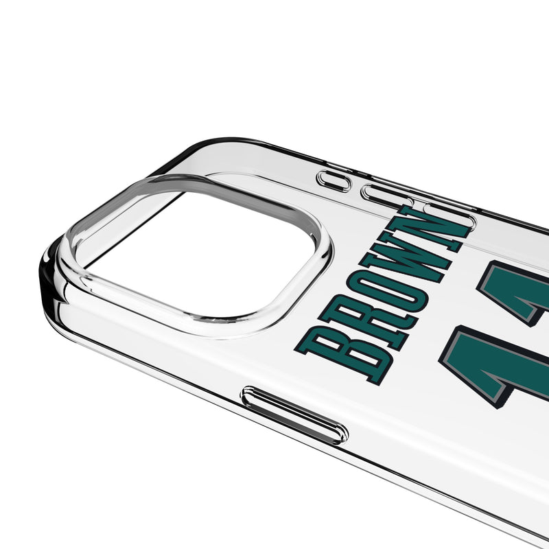 A.J. Brown Philadelphia Eagles 11 Game Tactic iPhone Clear Phone Case for Apple iPhone Detail.Jpg