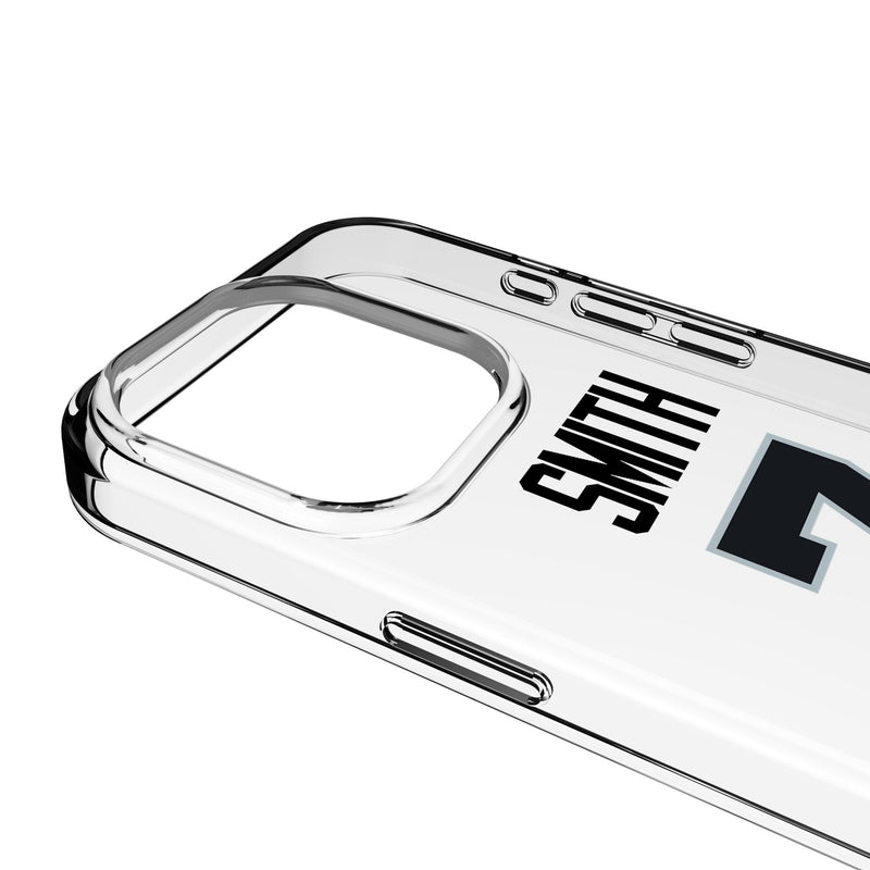 Geno Smith Las Vegas Raiders 7 Game Tactic iPhone Clear Phone Case for Apple iPhone Detail.Jpg