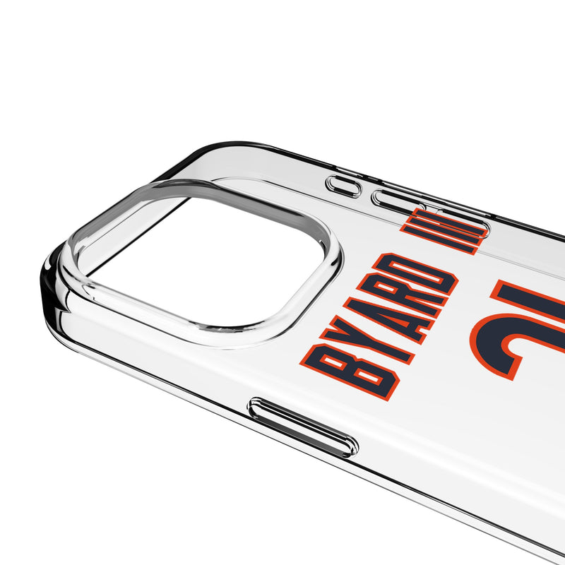 Kevin Byard III Chicago Bears 31 Game Tactic iPhone Clear Phone Case for Apple iPhone Detail.Jpg