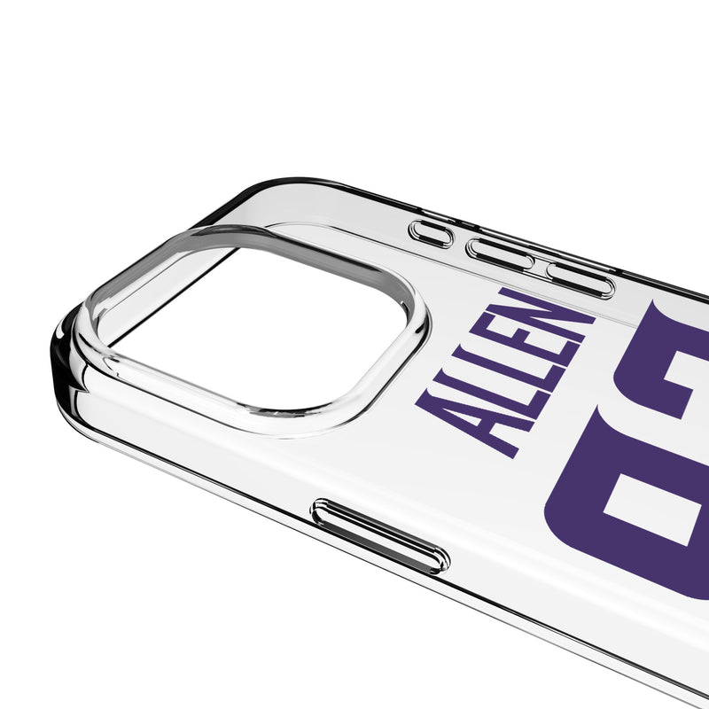 Jonathan Allen Minnesota Vikings 93 Game Tactic iPhone Clear Phone Case for Apple iPhone Detail.Jpg
