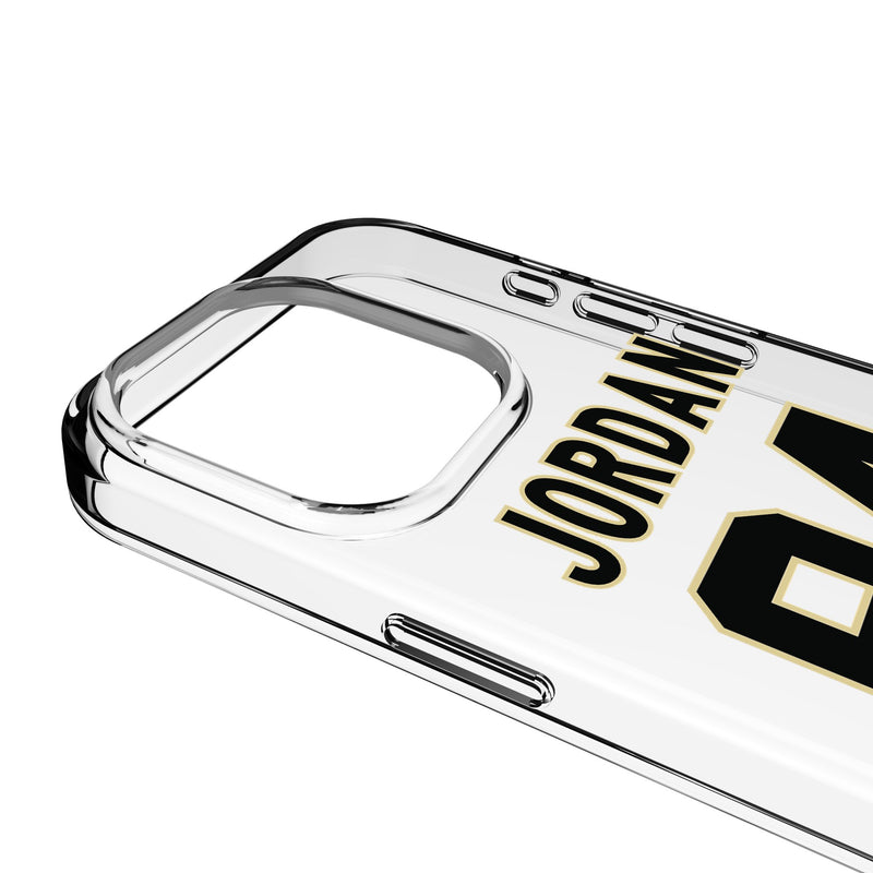 Cameron Jordan New Orleans Saints 94 Game Tactic iPhone Clear Phone Case for Apple iPhone Detail.Jpg