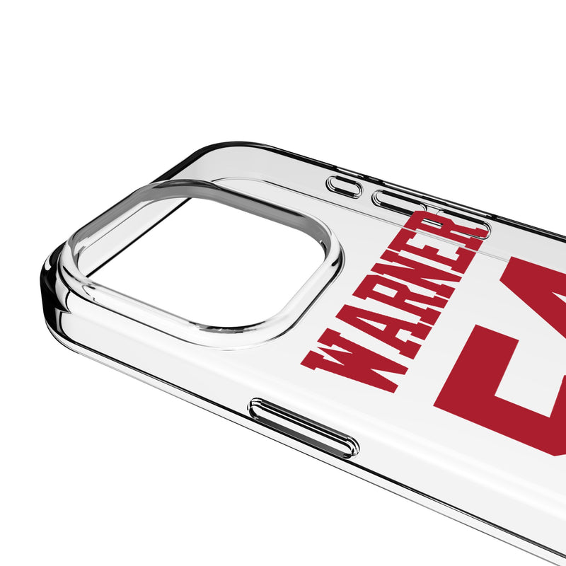 Fred Warner San Francisco 49ers 54 Game Tactic iPhone Clear Phone Case for Apple iPhone Detail.Jpg