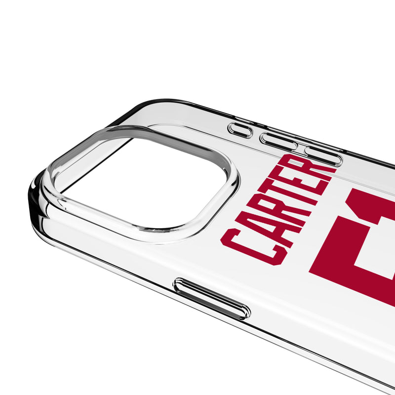Abdul Carter New York Giants 51 Game Tactic iPhone Clear Phone Case for Apple iPhone Detail.Jpg
