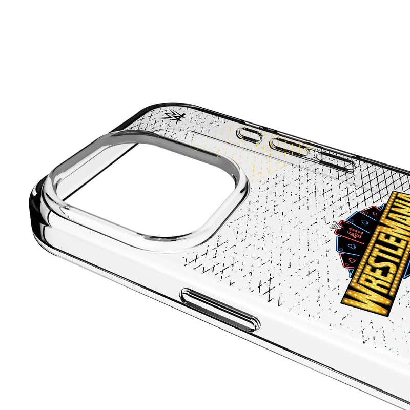 WrestleMania 41 Steel iPhone Clear Phone Case for Apple iPhone Detail.Jpg