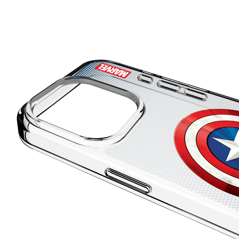 Marvel Avengers Captain America Grid iPhone Clear Phone Case for Apple iPhone Detail.Jpg
