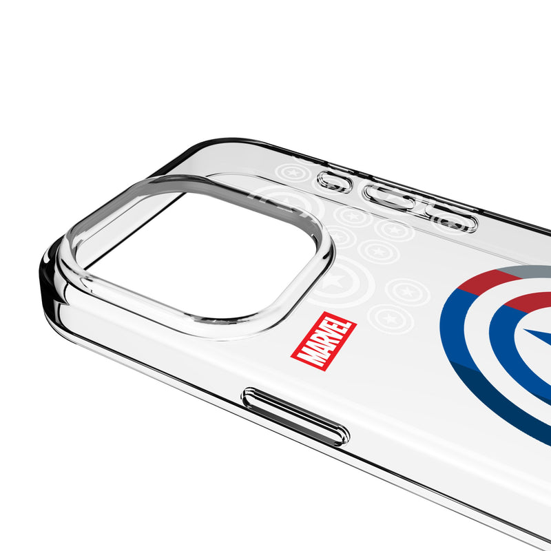 Marvel Avengers Captain America Sigil iPhone Clear Phone Case for Apple iPhone Detail.Jpg