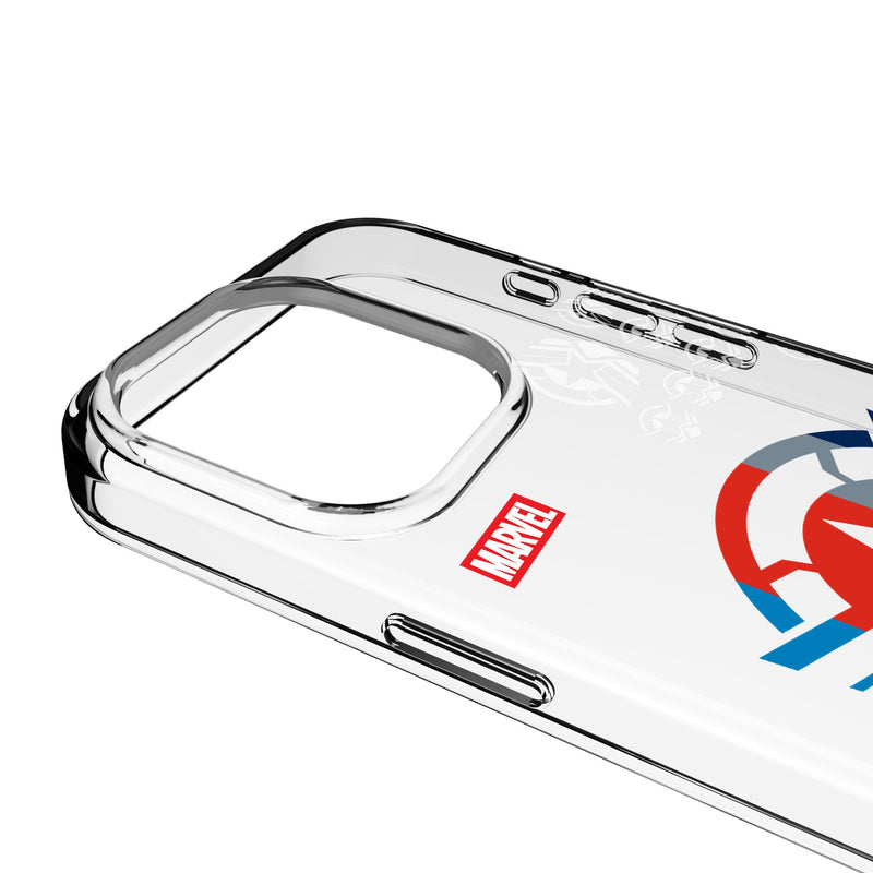 Marvel Avengers Sam Wilson Captain America Sigil iPhone Clear Phone Case for Apple iPhone Detail.Jpg