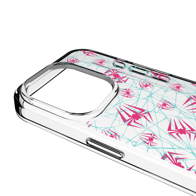 Marvel Spider-Gwen Pattern iPhone Clear Phone Case for Apple iPhone Detail.Jpg