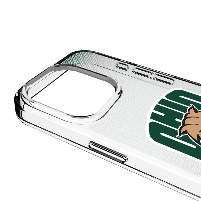 Ohio University Bobcats Linen iPhone Clear Phone Case for Apple iPhone Detail.Jpg