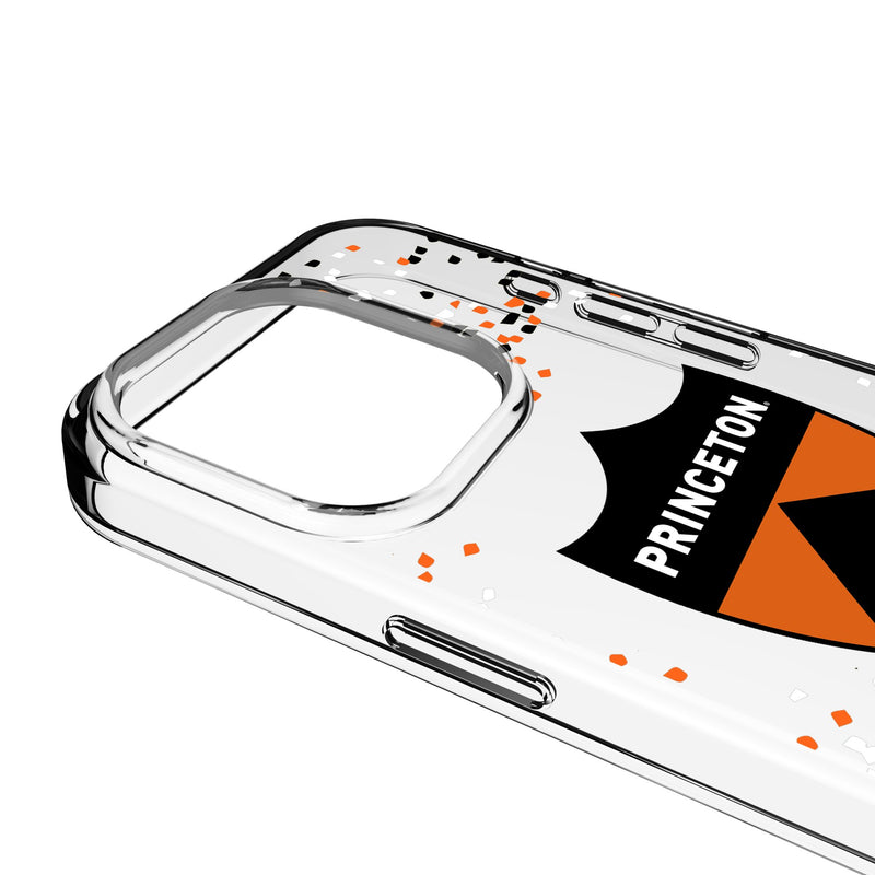Princeton Tigers Confetti iPhone Clear Phone Case for Apple iPhone Detail.Jpg