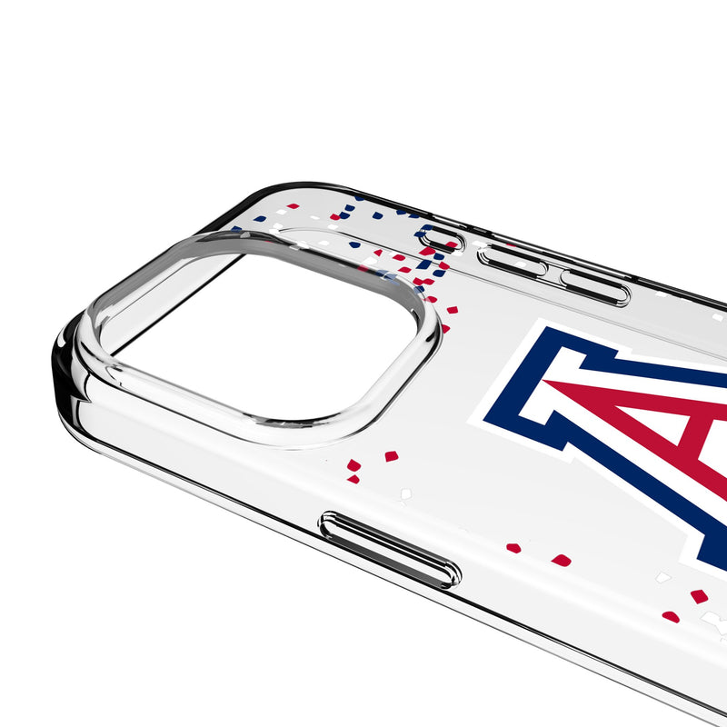 University of Arizona Wildcats Confetti iPhone Clear Phone Case for Apple iPhone Detail.Jpg