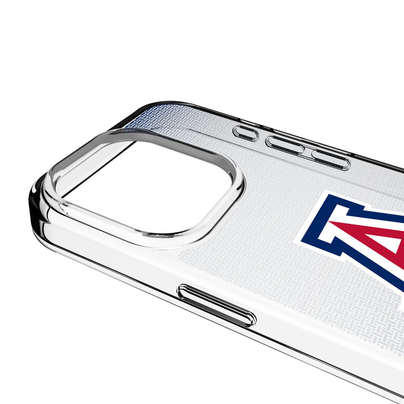 University of Arizona Wildcats Linen iPhone Clear Phone Case for Apple iPhone Detail.Jpg