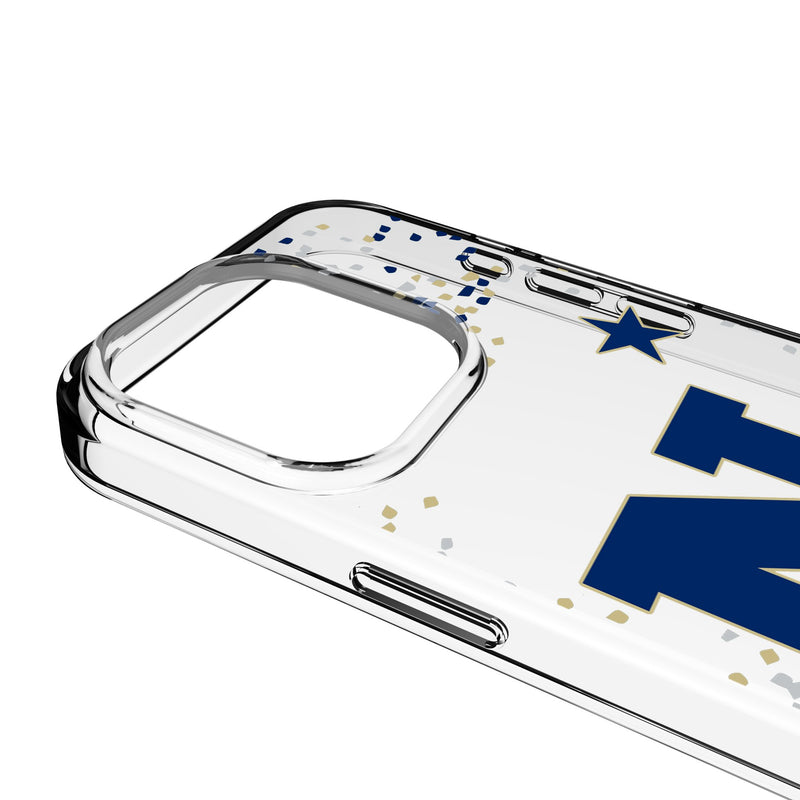 United State Naval Academy Midshipmen Confetti iPhone Clear Phone Case for Apple iPhone Detail.Jpg