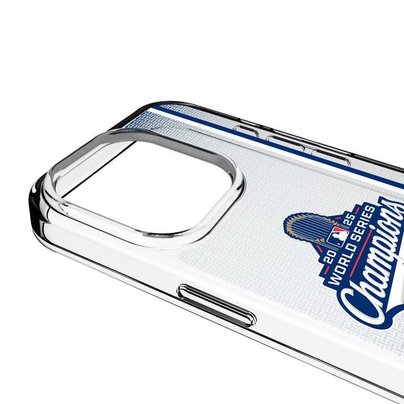 LA Dodgers 2025 MLB World Series iPhone Clear Phone Case for Apple iPhone Detail.Jpg