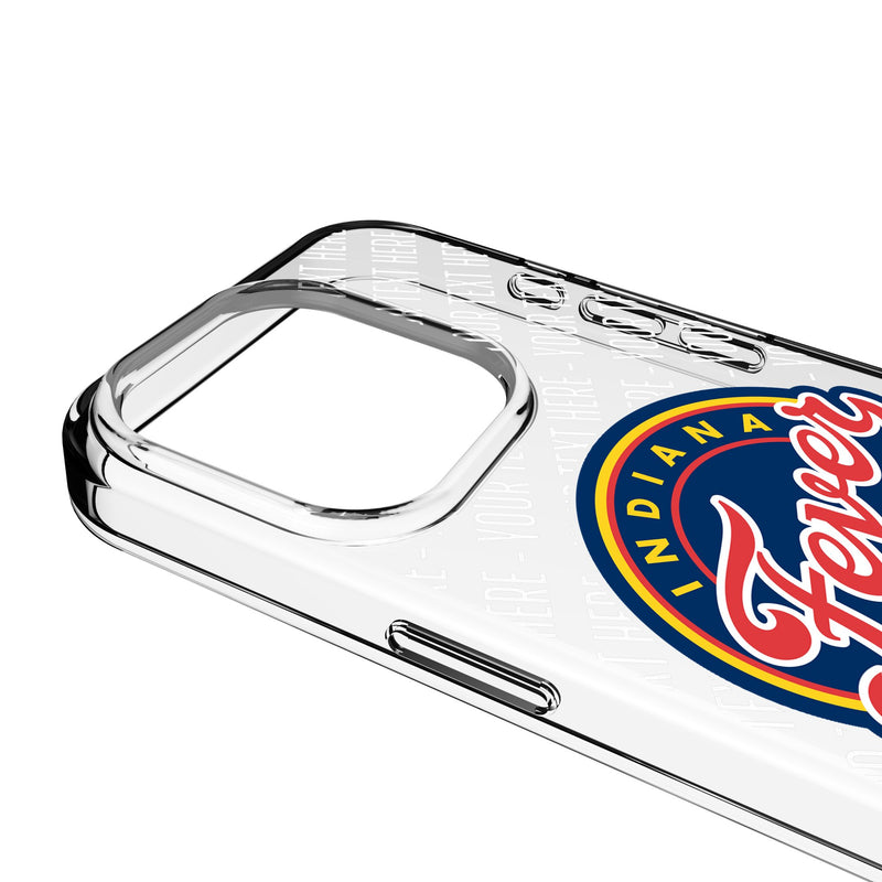 Indiana Fever Personalized EndZone Plus iPhone Clear Phone Case for Apple iPhone Detail.Jpg