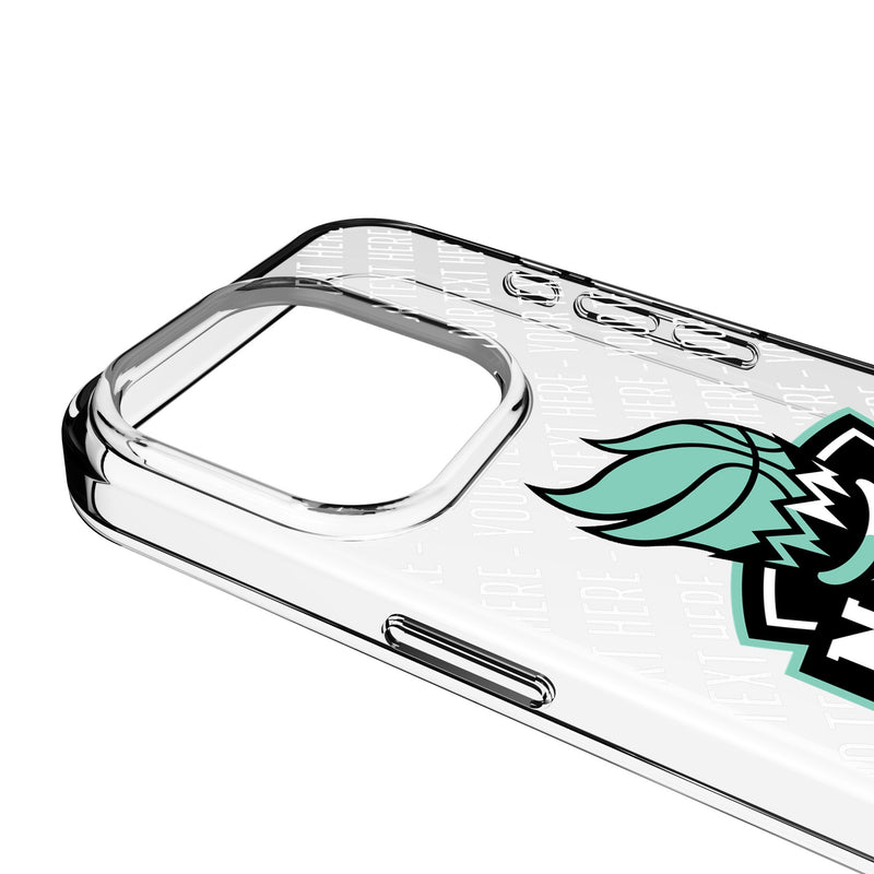 New York Liberty Personalized EndZone Plus iPhone Clear Phone Case for Apple iPhone Detail.Jpg