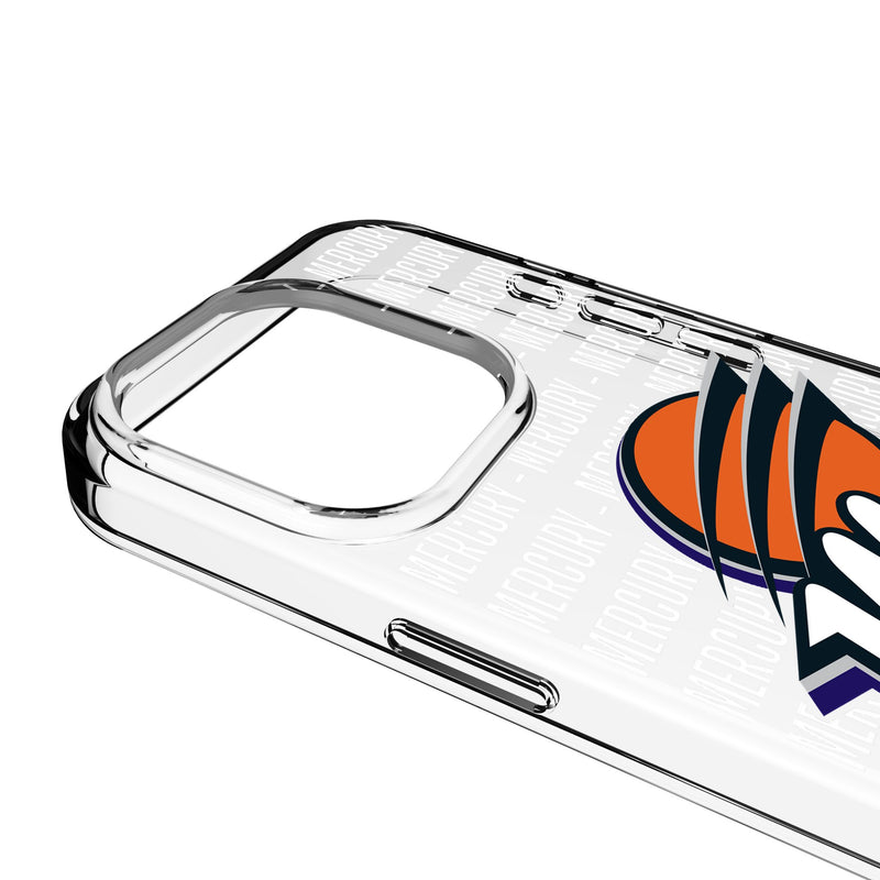 Phoenix Mercury Text Backdrop iPhone Clear Phone Case for Apple iPhone Detail.Jpg
