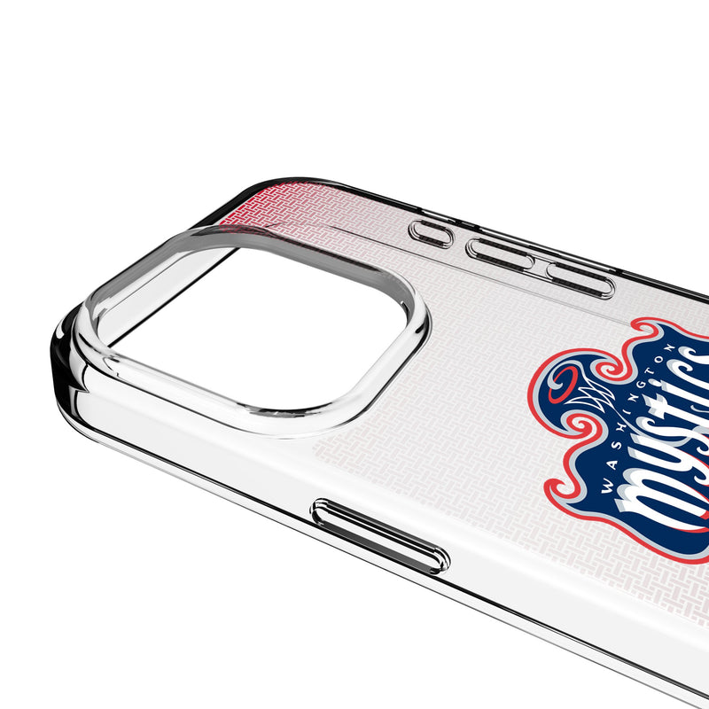 Washington Mystics Linen iPhone Clear Phone Case for Apple iPhone Detail.Jpg