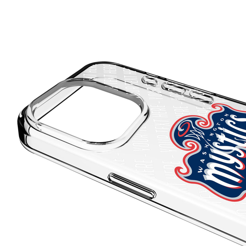 Washington Mystics Personalized EndZone Plus iPhone Clear Phone Case for Apple iPhone Detail.Jpg